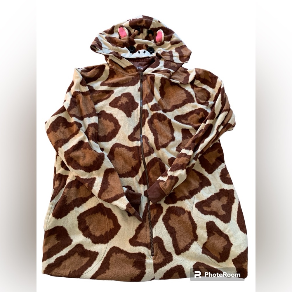 Nick & Nora L Giraffe Sleepwear Jumpsuit